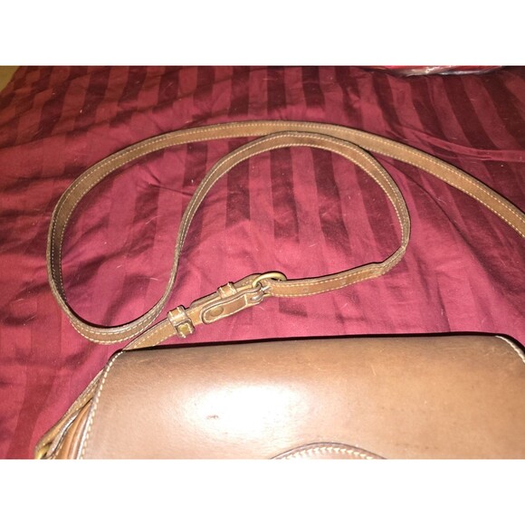 GHURKA MARLEY HODGSON NO.110 ESSEX Brown Leather Shoulder bag Vintage - Picture 4 of 15